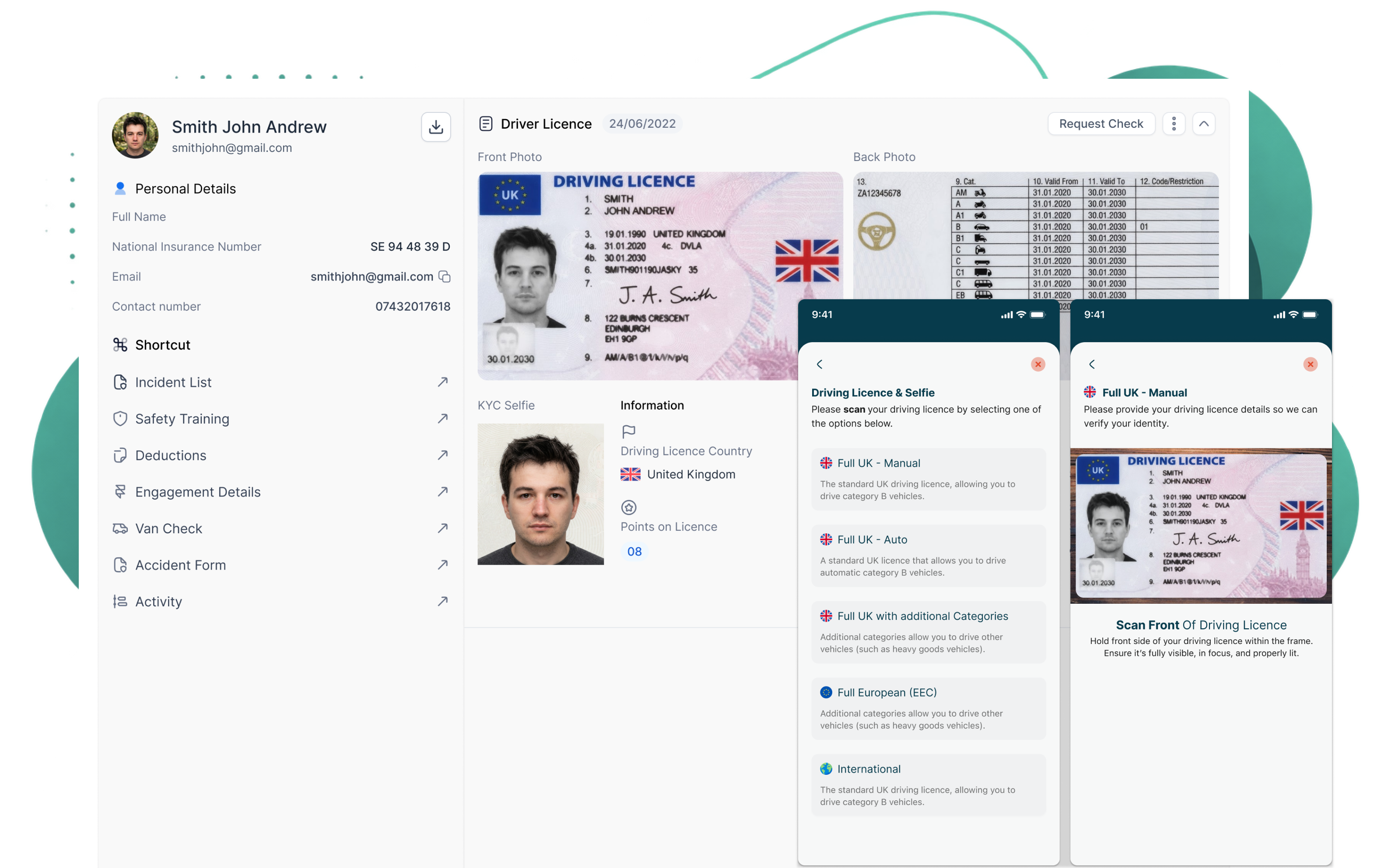 SAM Verify product workspace
